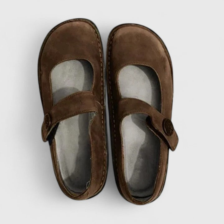 Miriam | Adjustable Strap Comfort Fit Round Toe Shoes