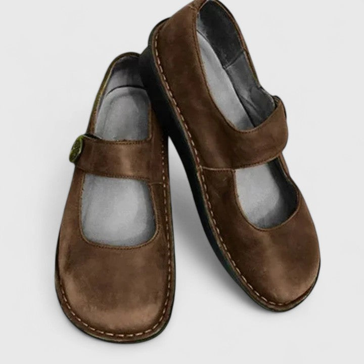 Miriam | Adjustable Strap Comfort Fit Round Toe Shoes