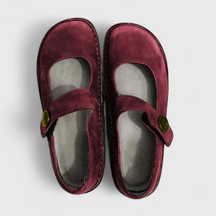 Miriam | Adjustable Strap Comfort Fit Round Toe Shoes