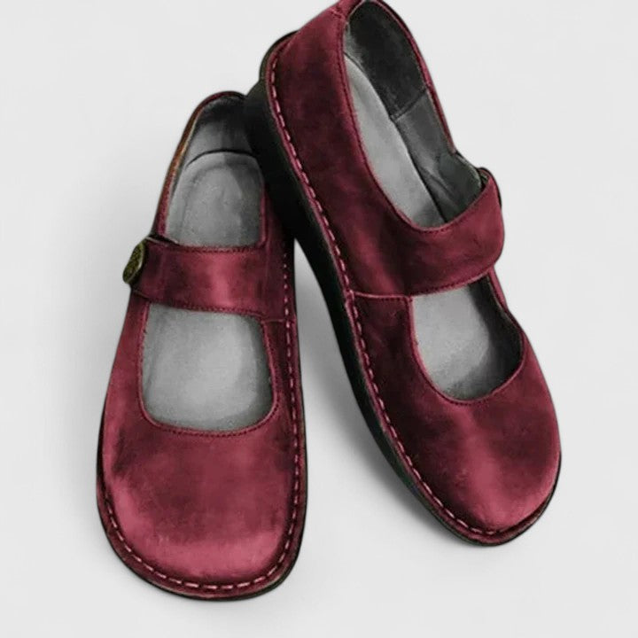 Miriam | Adjustable Strap Comfort Fit Round Toe Shoes
