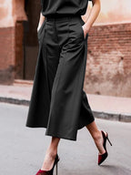 Miriam | Loose Fit Wide Leg Ninth Length Pants