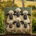 Morgan | Spacious Illustrated Sheep Tote Bag
