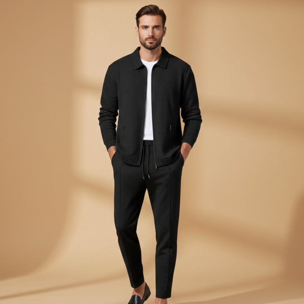 Nash | Casual Fit Zip Jacket Two-Piece Set