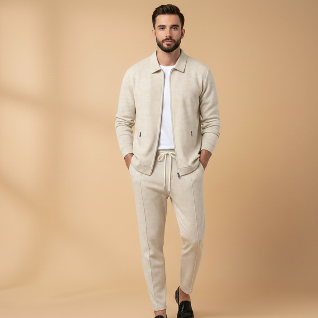 Nash | Casual Fit Zip Jacket Two-Piece Set