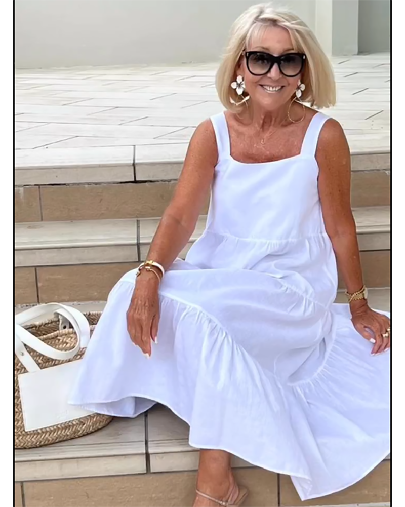 Noreen | Sleeveless Tiered Maxi Dress