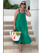 Noreen | Sleeveless Tiered Maxi Dress