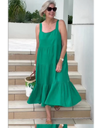 Noreen | Sleeveless Tiered Maxi Dress
