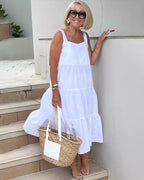 Noreen | Sleeveless Tiered Maxi Dress
