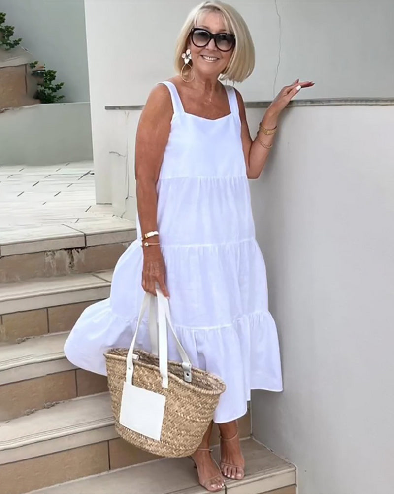 Noreen | Sleeveless Tiered Maxi Dress