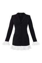 Odette | Tailored Fit V-Neck Pleated Mini Dress