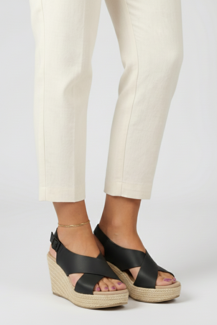 Opal | Wedge Crossover Slingback Sandals