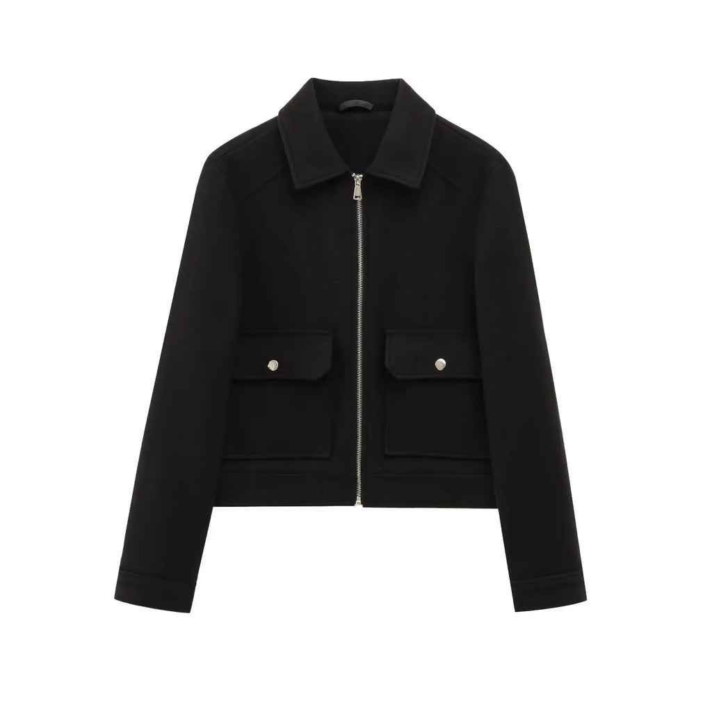 Orla | Cropped Zip-Up Bomber Jacket
