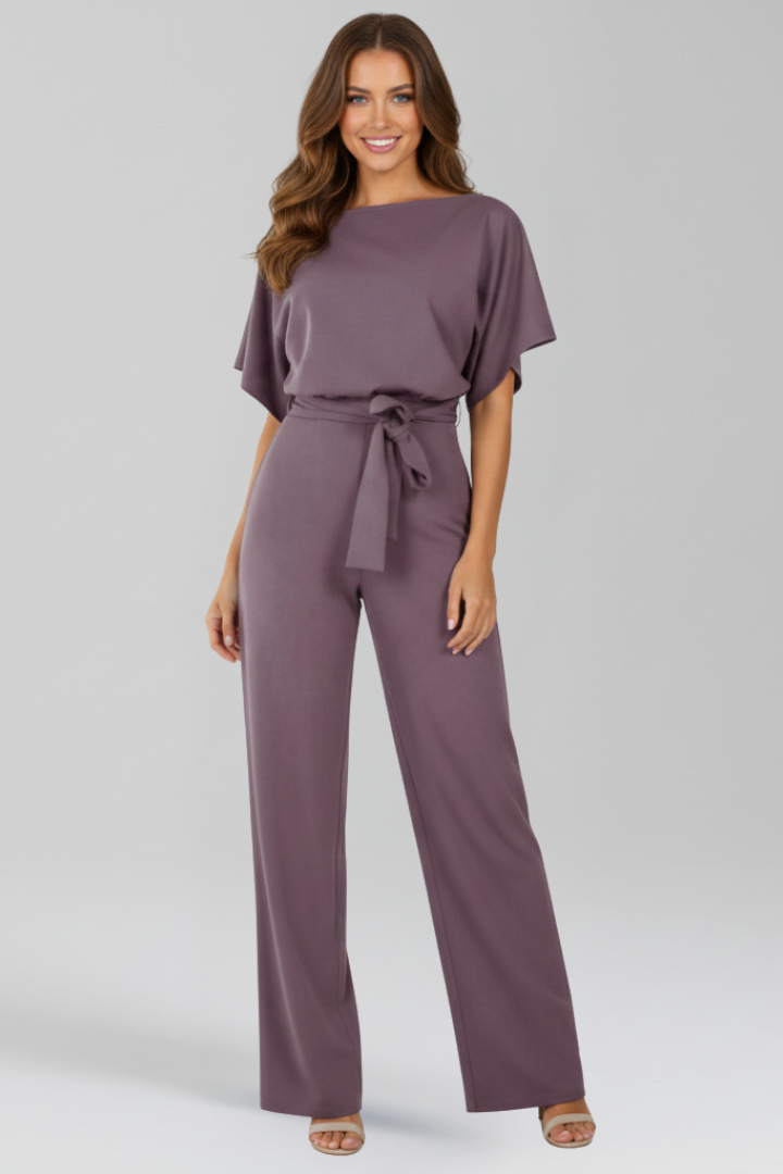 Philippa | Tie-Belt Wide-Leg Jumpsuit