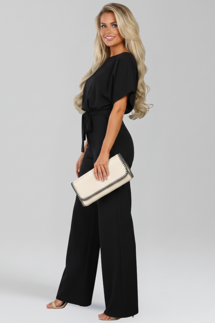 Philippa | Tie-Belt Wide-Leg Jumpsuit