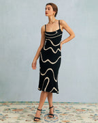 Phoebe | Sleeveless Bodycon Midi Dress with Mermaid Hem