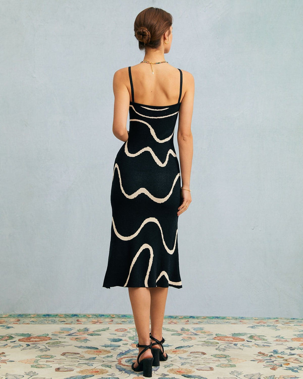 Phoebe | Sleeveless Bodycon Midi Dress with Mermaid Hem
