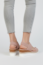 Portia | Stretch Fit Raised Sole Slip-On Sandals