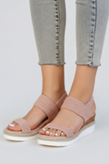 Portia | Stretch Fit Raised Sole Slip-On Sandals