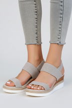 Portia | Stretch Fit Raised Sole Slip-On Sandals
