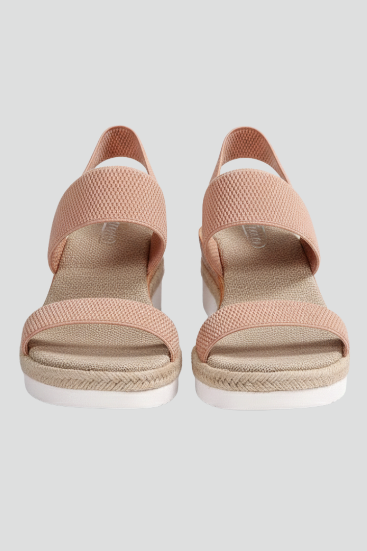 Portia | Stretch Fit Raised Sole Slip-On Sandals