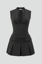 Raven | Pleated Fit Mini Dress