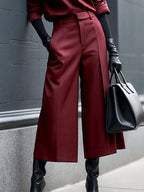Reese | Loose Fit Wide Leg Ninth Length Pants