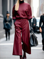 Reese | Loose Fit Wide Leg Ninth Length Pants