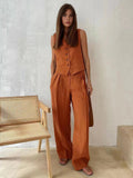 Rhea | Tailored Buttoned Waistcoat Two-Piece Set