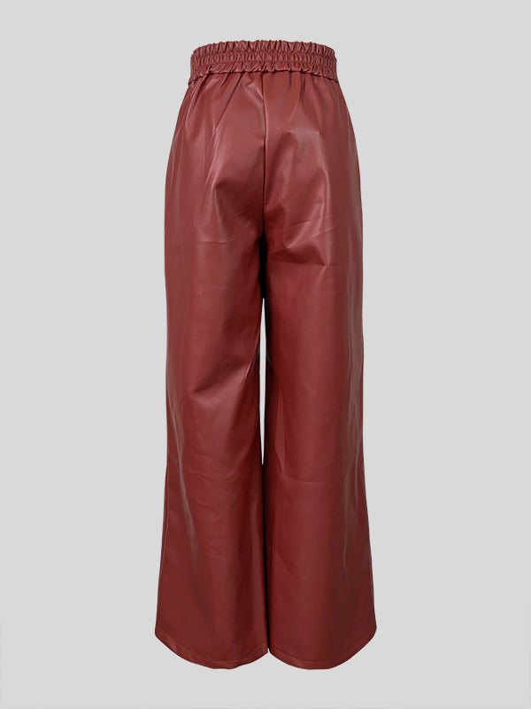 Rosemary | High Waist Loose Fit Pleated Wide Leg Pants