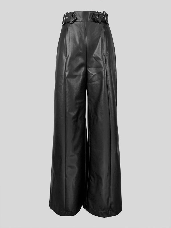 Rosemary | High Waist Loose Fit Pleated Wide Leg Pants