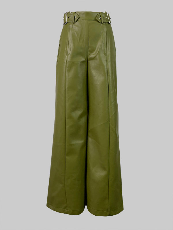 Rosemary | High Waist Loose Fit Pleated Wide Leg Pants