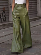 Rosemary | High Waist Loose Fit Pleated Wide Leg Pants