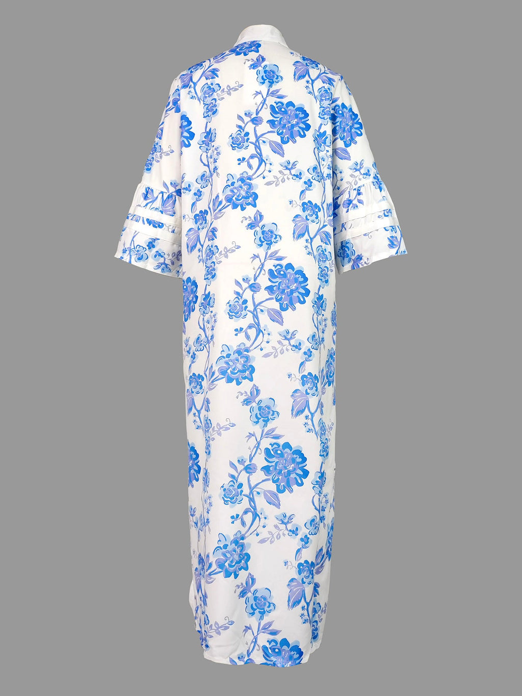 Rowan | Loose Fit Flared Sleeve Deep V-Neck Midi Dress
