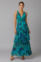 Ruth | V-Neck Tiered Maxi Dress