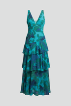 Ruth | V-Neck Tiered Maxi Dress