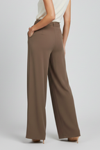 Sabine | Wide Leg Drawstring Waist Palazzo Trousers