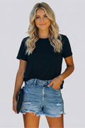 Samantha | Relaxed Fit Distressed Denim Shorts
