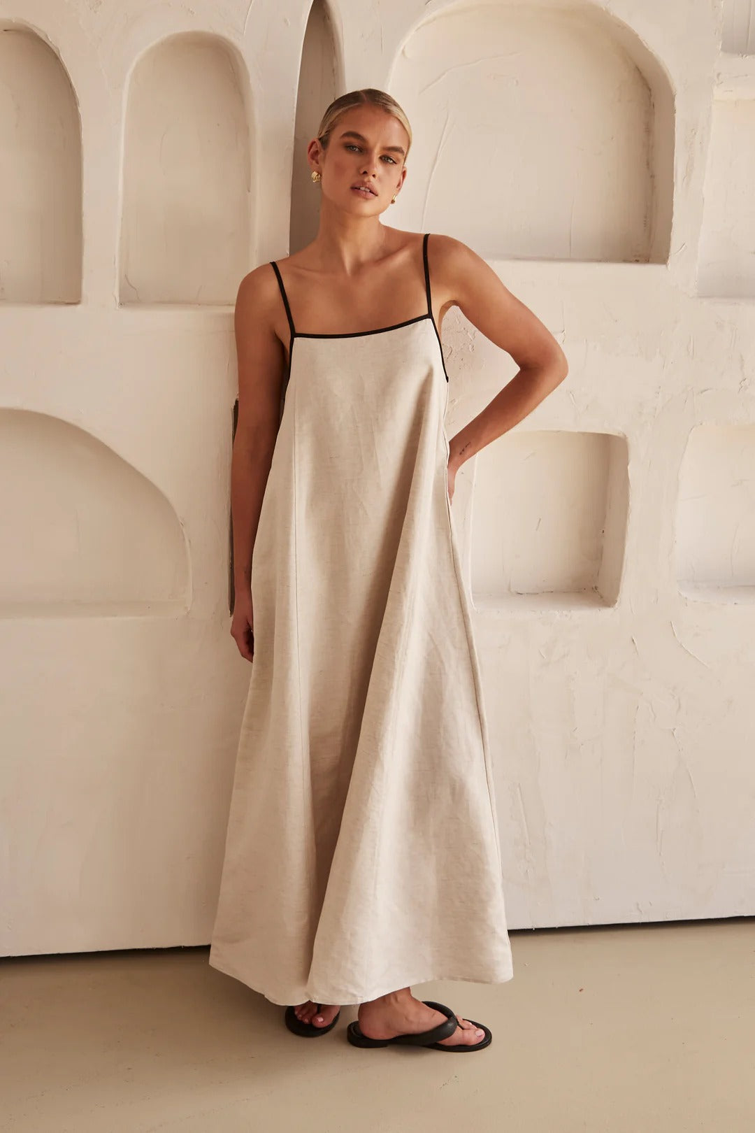 Savannah | Slim Fit Spaghetti Strap Maxi Dress
