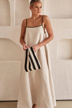 Savannah | Slim Fit Spaghetti Strap Maxi Dress