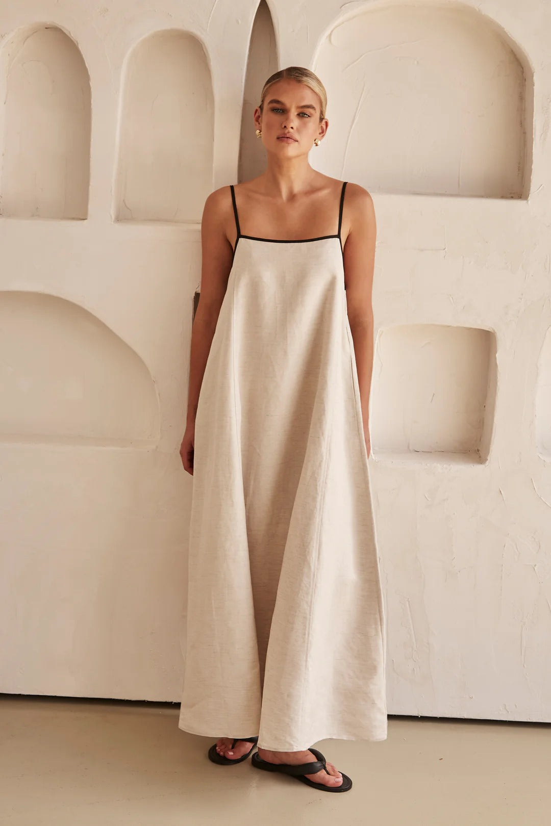 Savannah | Slim Fit Spaghetti Strap Maxi Dress