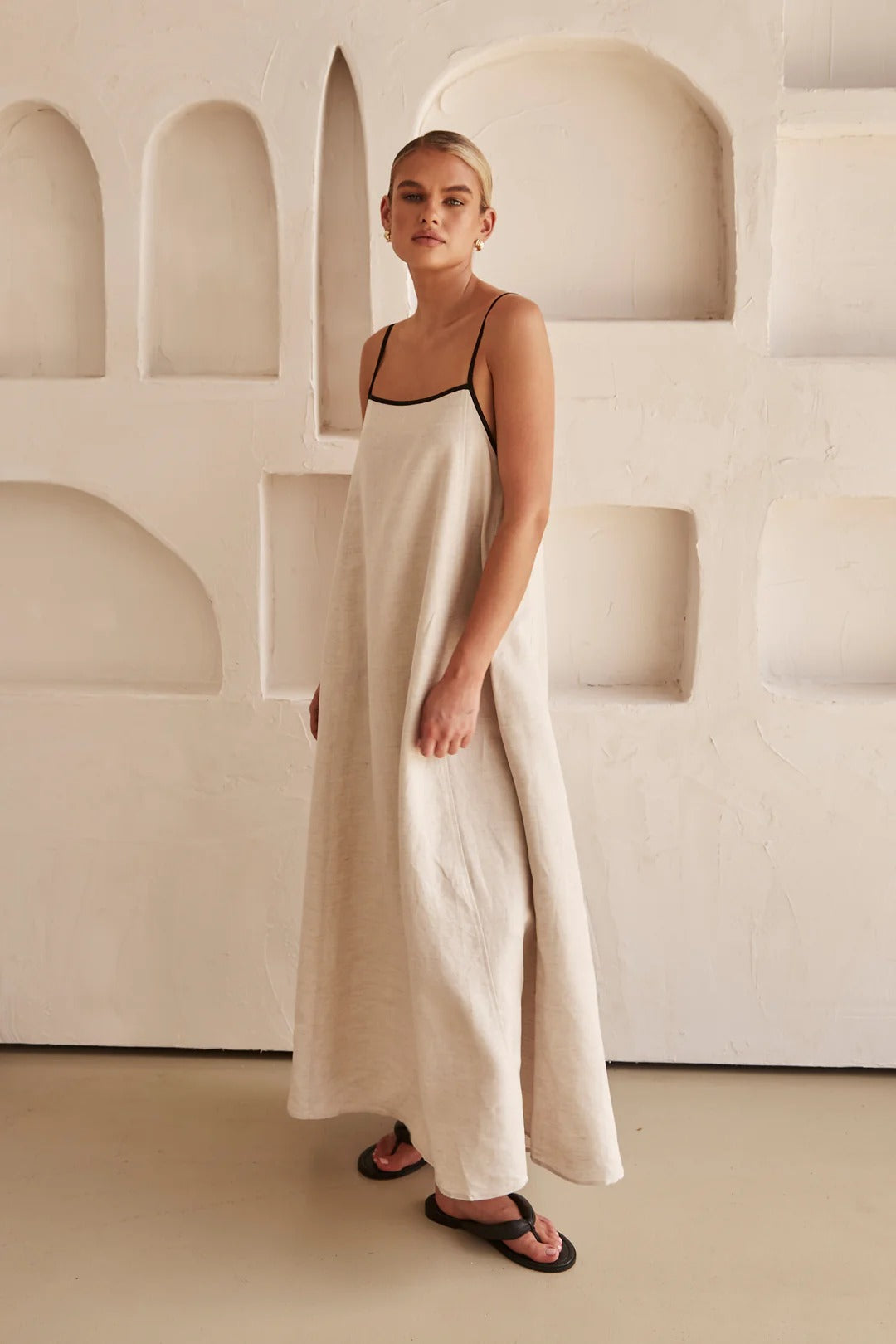 Savannah | Slim Fit Spaghetti Strap Maxi Dress