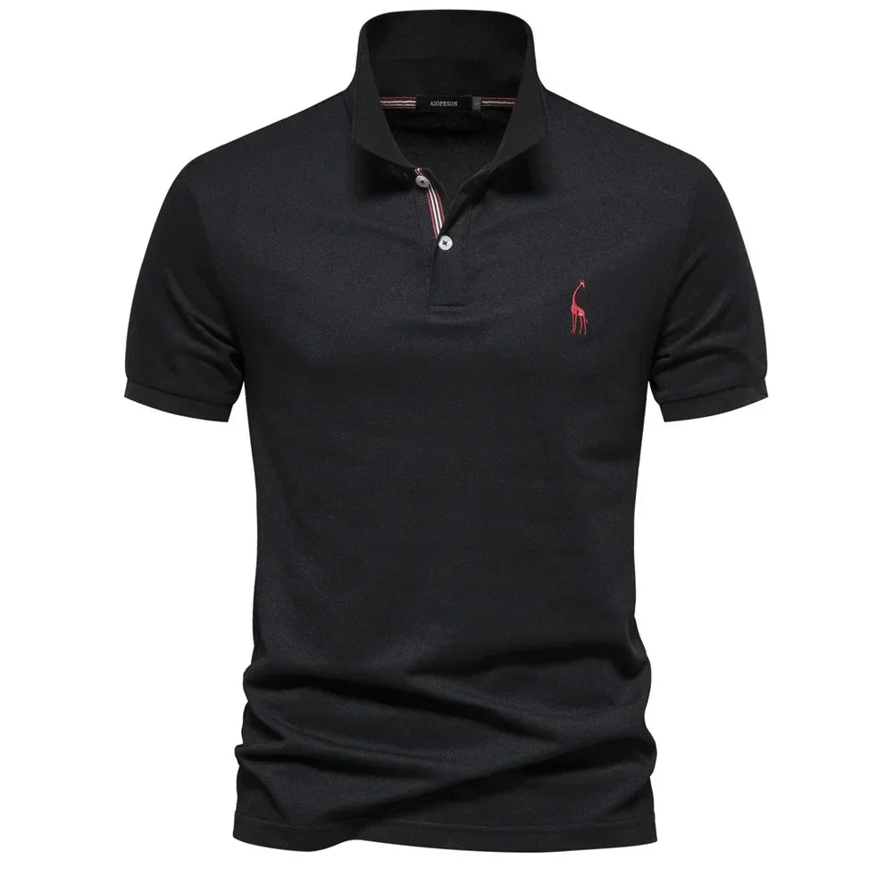 Sebastian | Regular Fit Short Sleeve Button Polo Shirt
