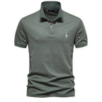Sebastian | Regular Fit Short Sleeve Button Polo Shirt