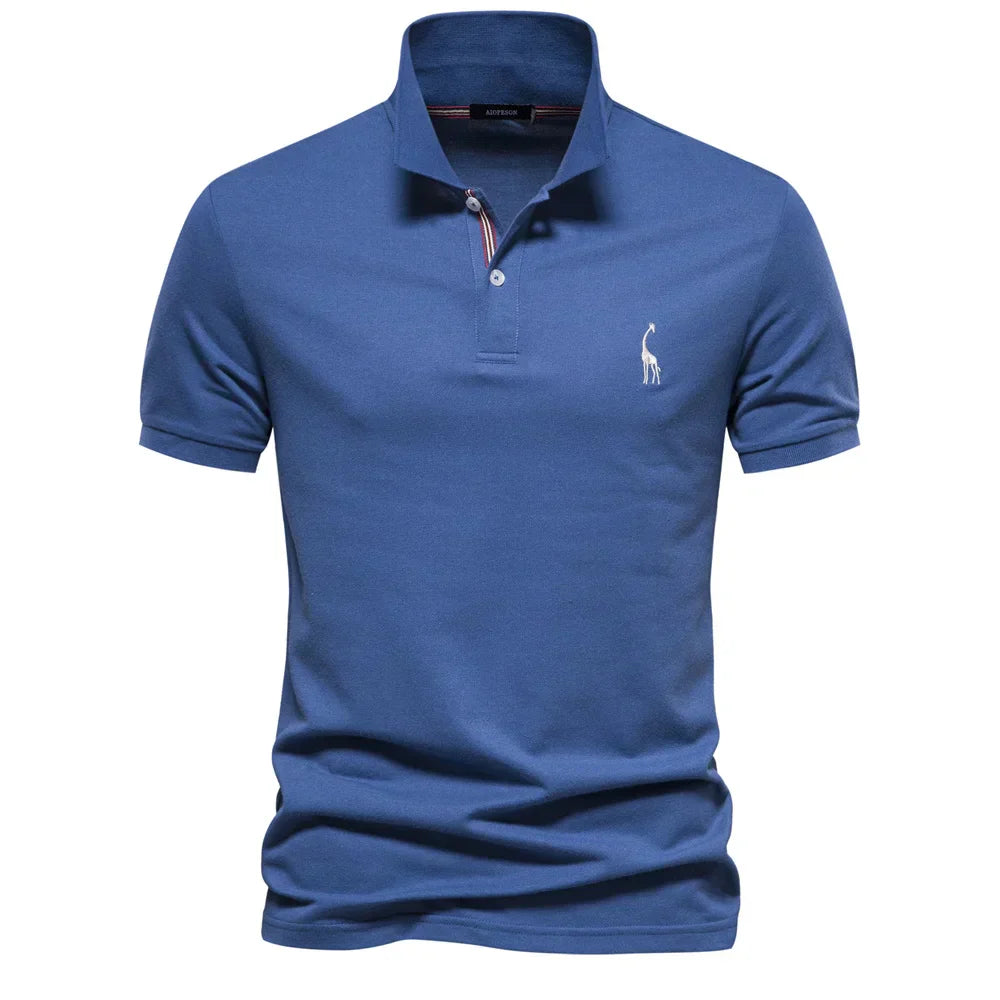 Sebastian | Regular Fit Short Sleeve Button Polo Shirt