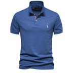Sebastian | Regular Fit Short Sleeve Button Polo Shirt