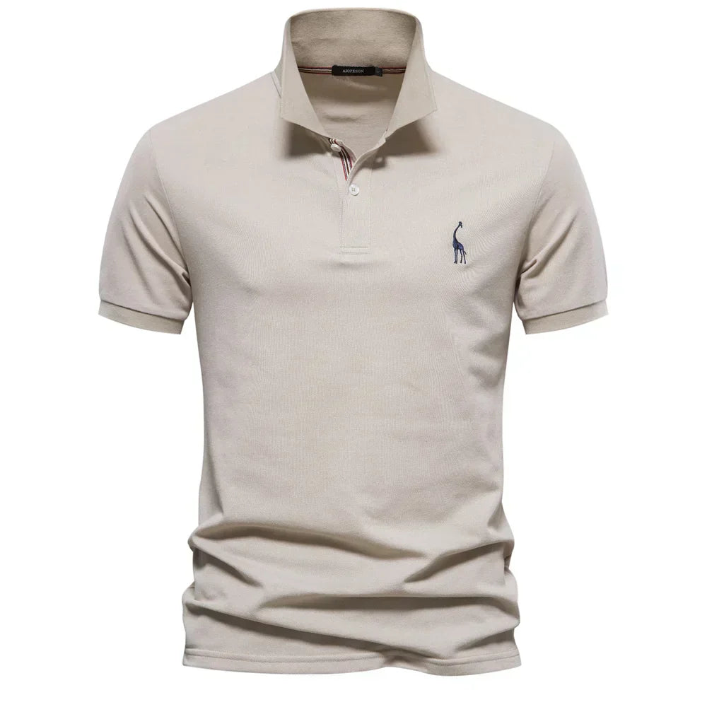 Sebastian | Regular Fit Short Sleeve Button Polo Shirt