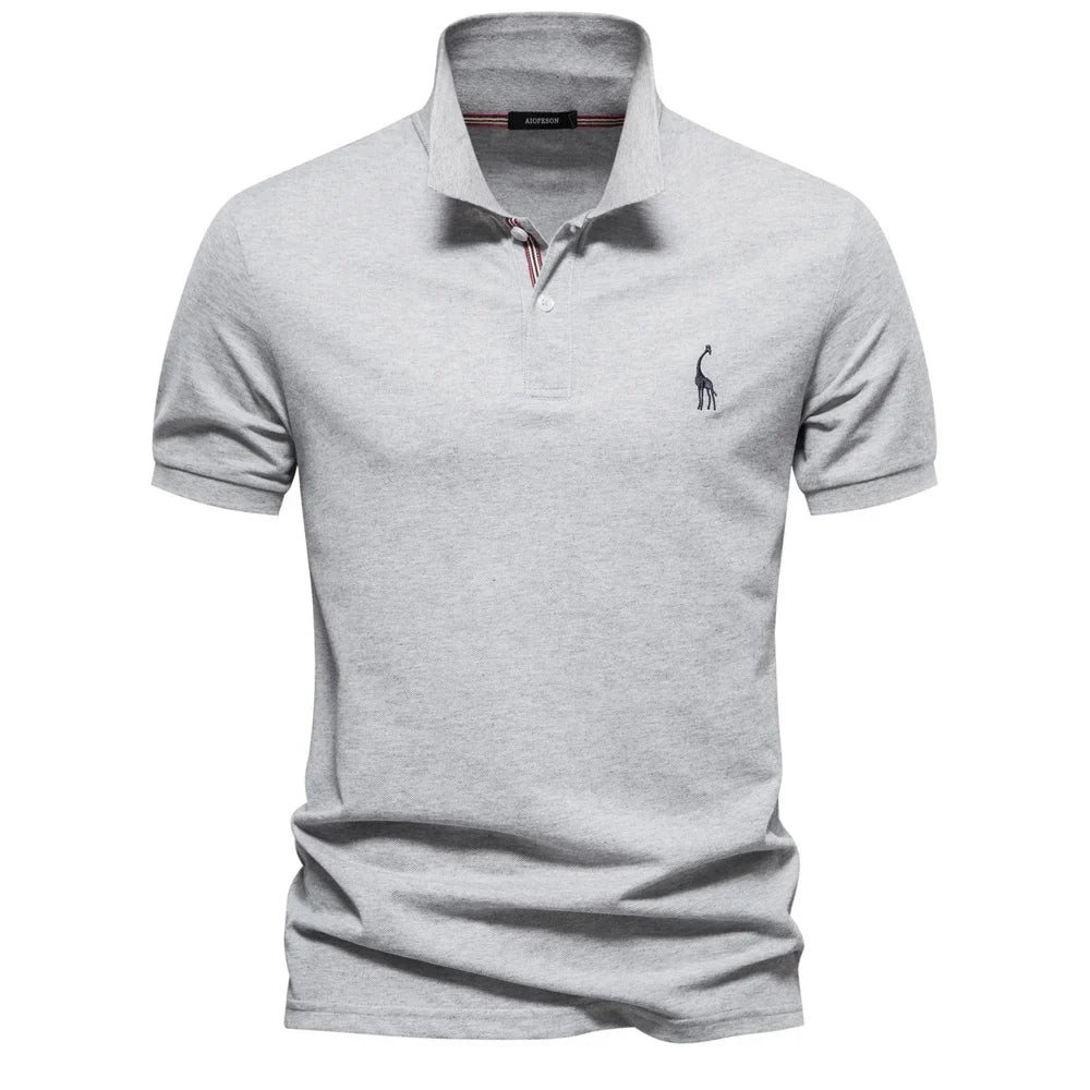 Sebastian | Regular Fit Short Sleeve Button Polo Shirt