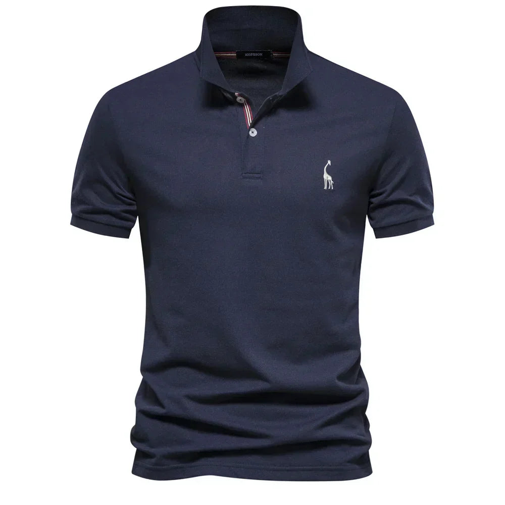 Sebastian | Regular Fit Short Sleeve Button Polo Shirt