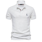 Sebastian | Regular Fit Short Sleeve Button Polo Shirt