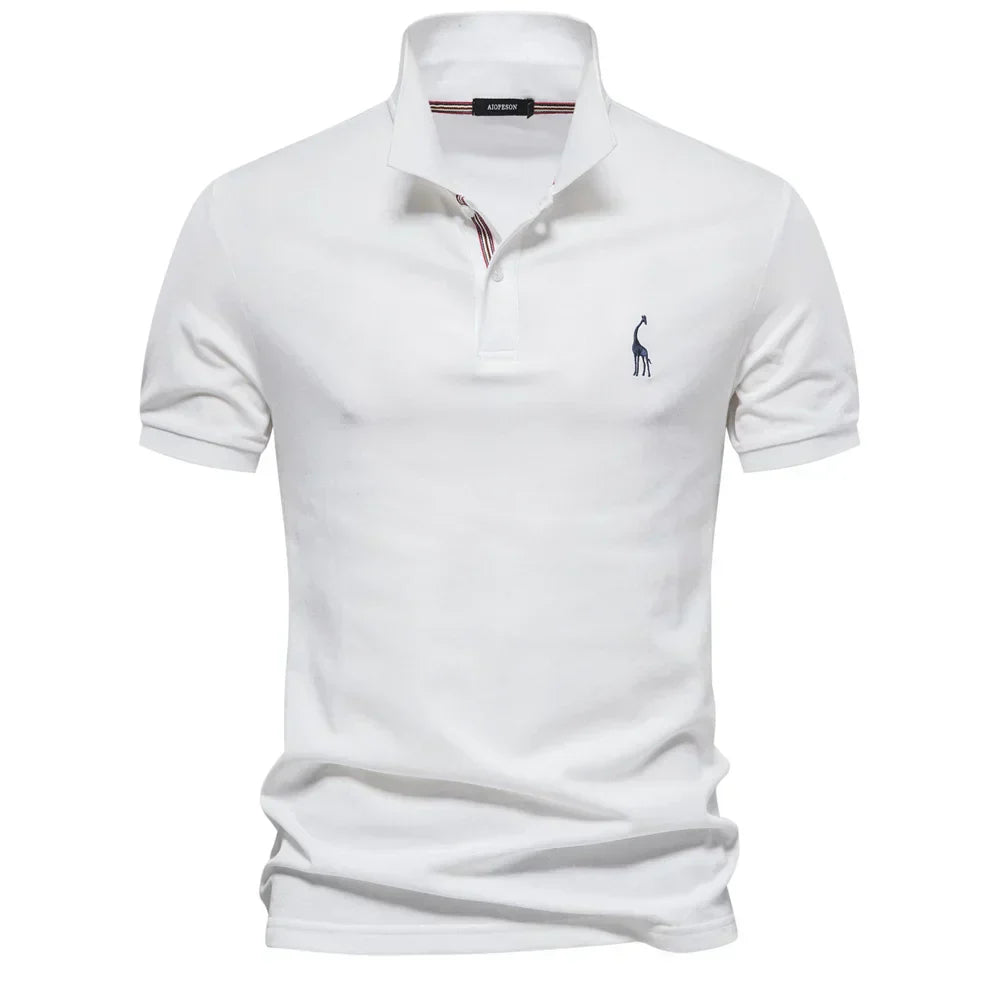 Sebastian | Regular Fit Short Sleeve Button Polo Shirt
